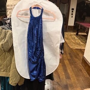 Ronny Kobo XS Collection Royal Blue Sequin Dress